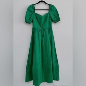 Gorgeous Kelly green Ali Golden midi dress size S